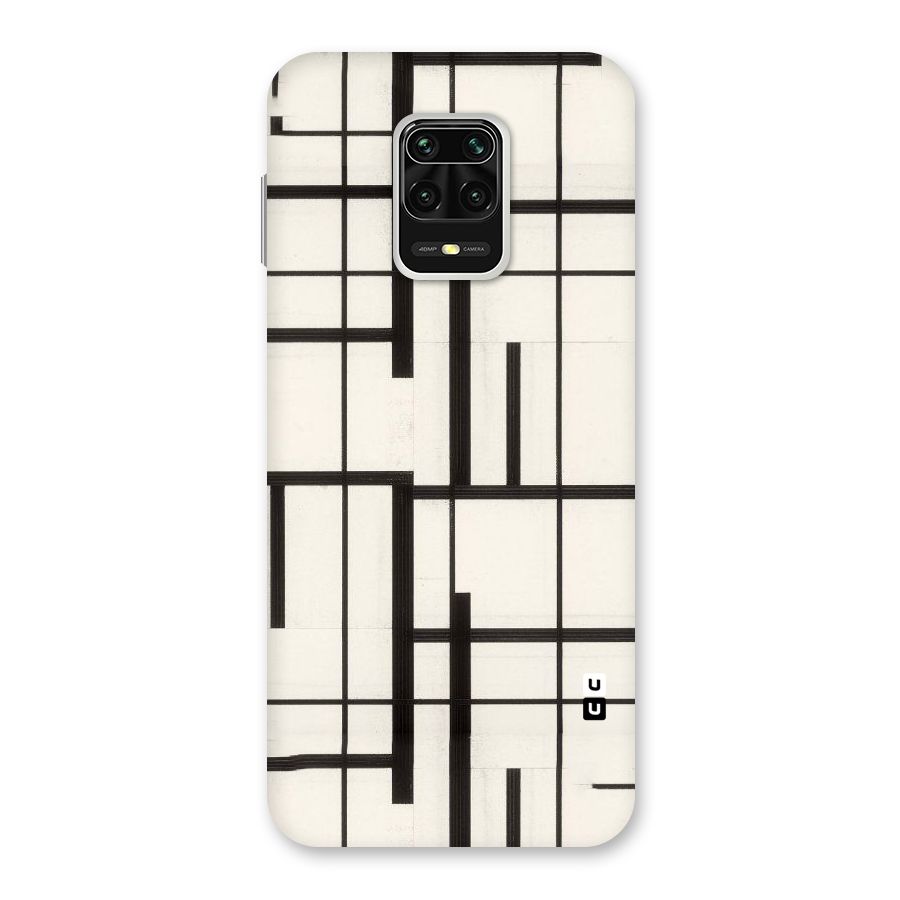 Black Unsymmetry Back Case for Redmi Note 9 Pro Max