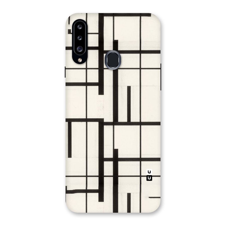 Black Unsymmetry Back Case for Samsung Galaxy A20s