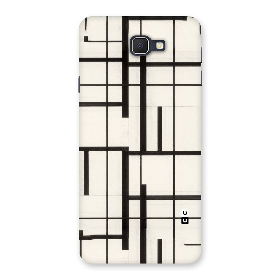 Black Unsymmetry Back Case for Samsung Galaxy J7 Prime