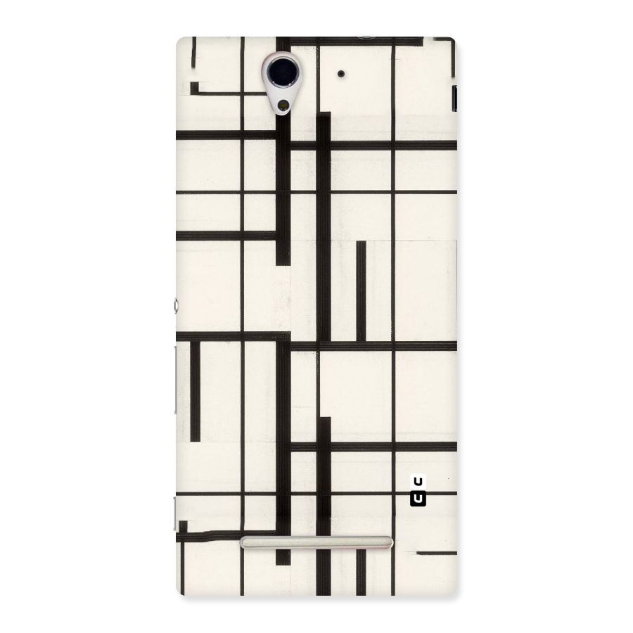 Black Unsymmetry Back Case for Sony Xperia C3