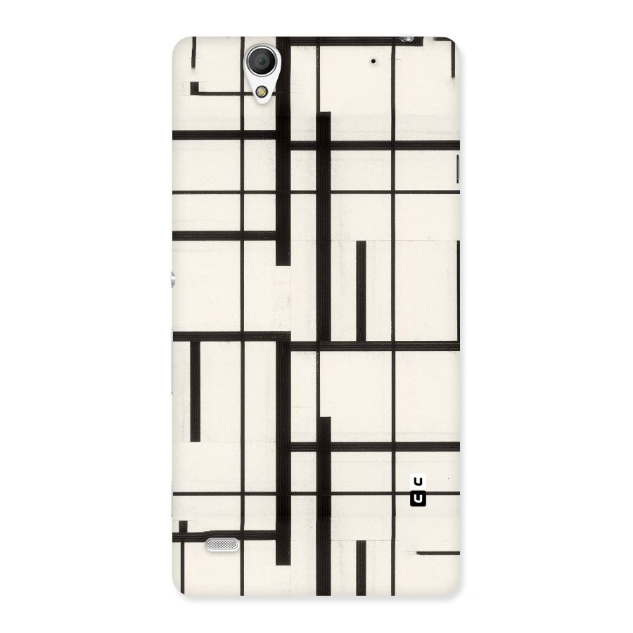Black Unsymmetry Back Case for Sony Xperia C4