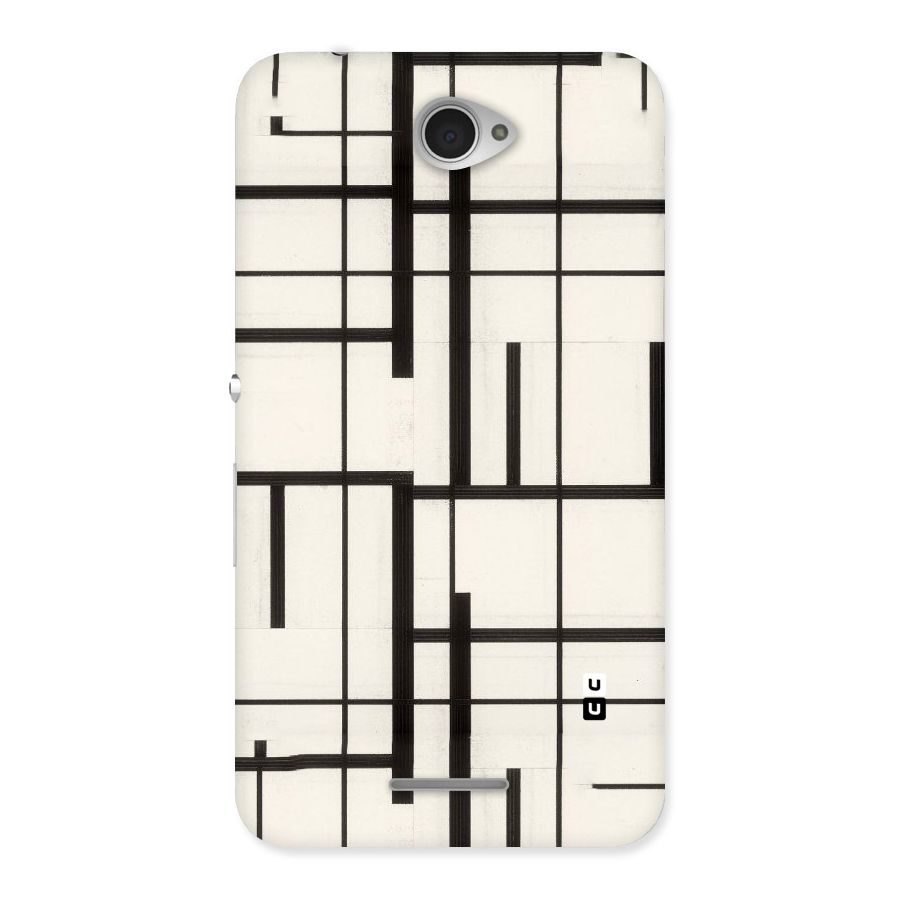 Black Unsymmetry Back Case for Sony Xperia E4