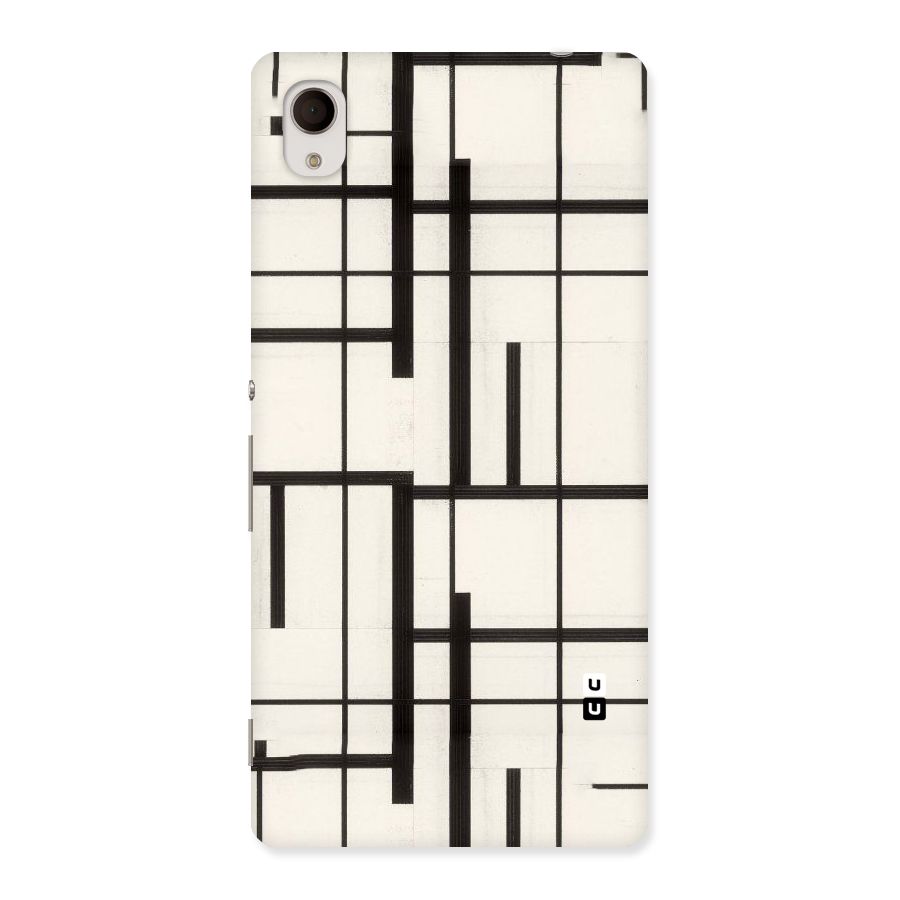 Black Unsymmetry Back Case for Sony Xperia M4