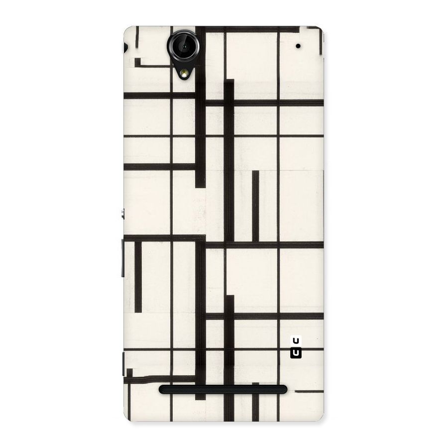 Black Unsymmetry Back Case for Sony Xperia T2