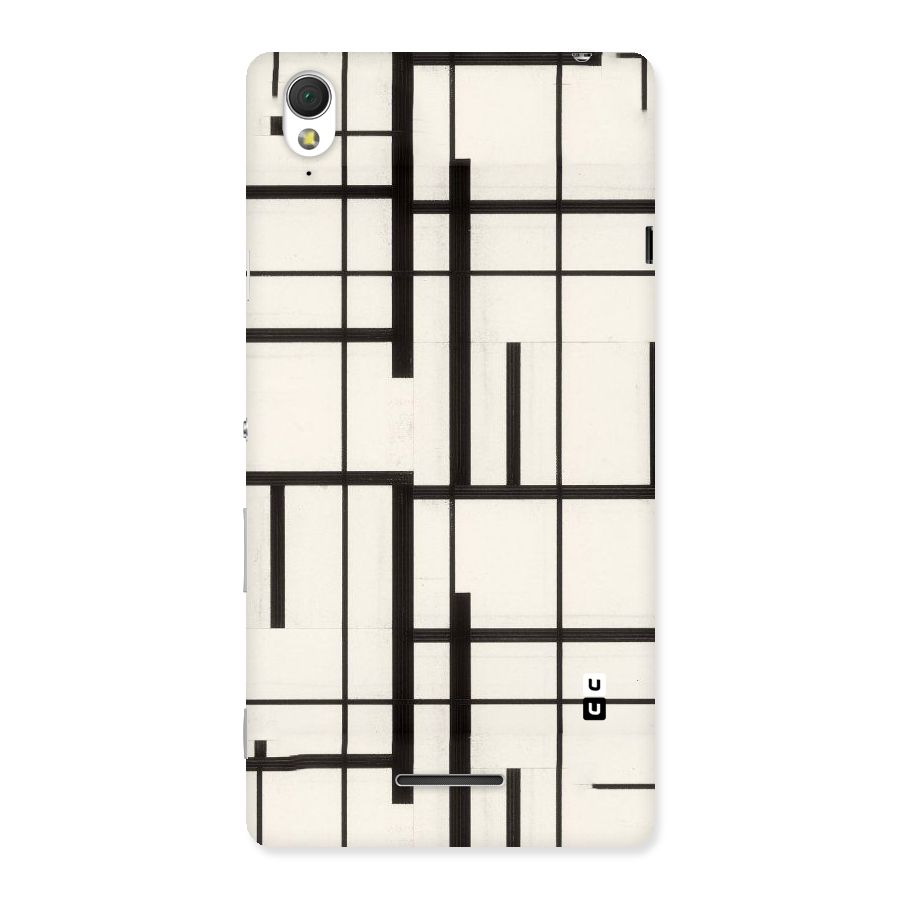 Black Unsymmetry Back Case for Sony Xperia T3