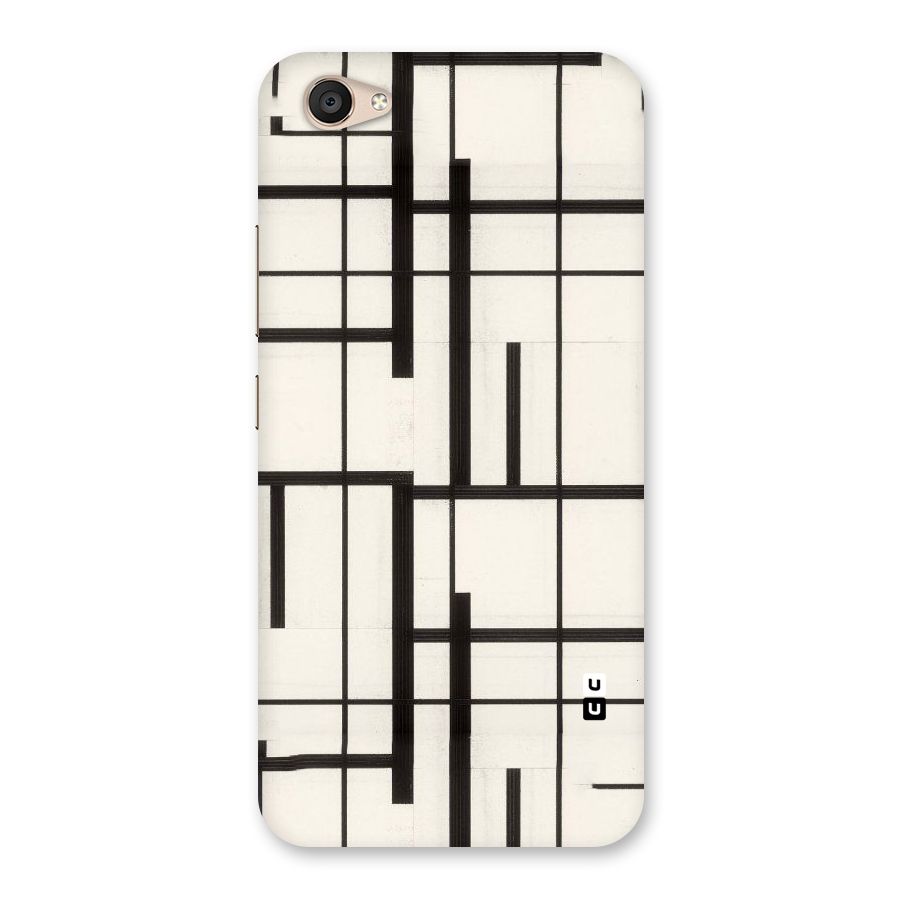 Black Unsymmetry Back Case for Vivo V5 Plus