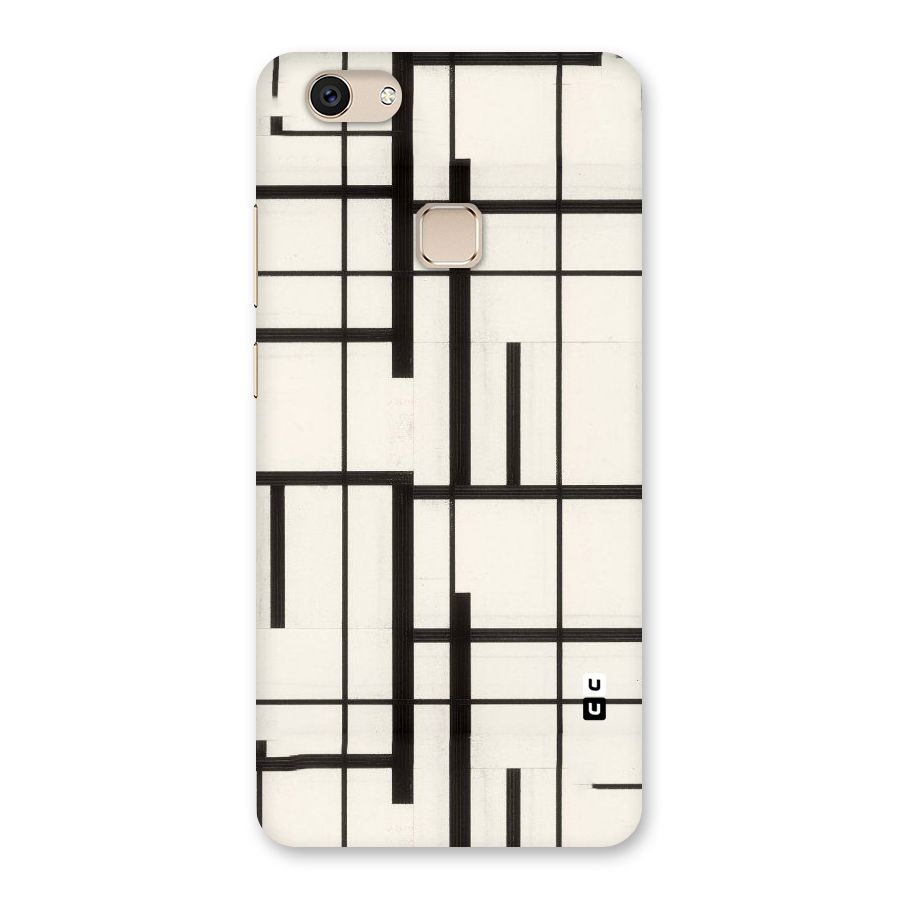 Black Unsymmetry Back Case for Vivo V7