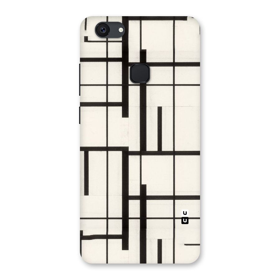 Black Unsymmetry Back Case for Vivo V7 Plus