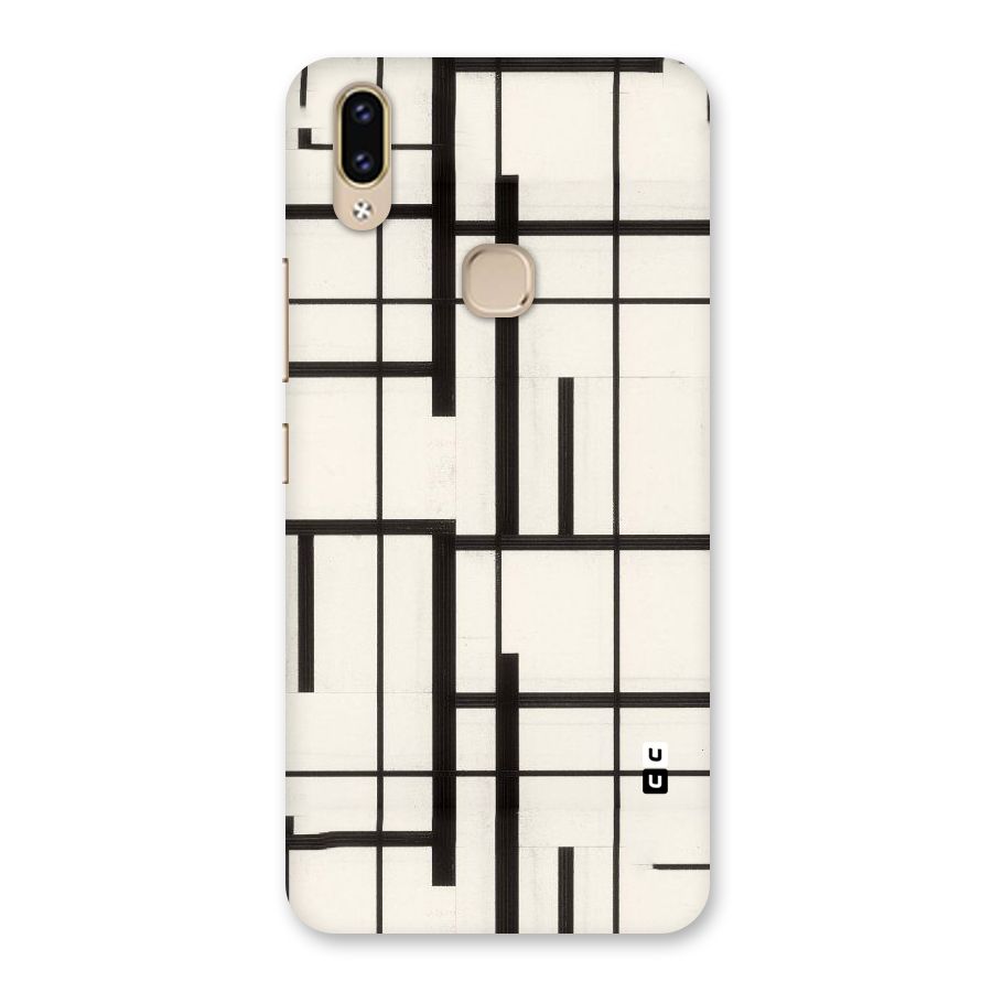 Black Unsymmetry Back Case for Vivo V9 Youth