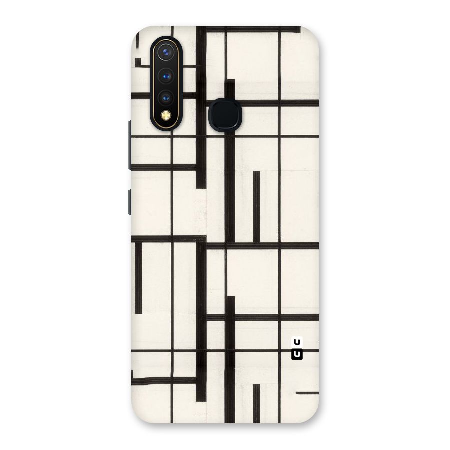 Black Unsymmetry Back Case for Vivo Y19