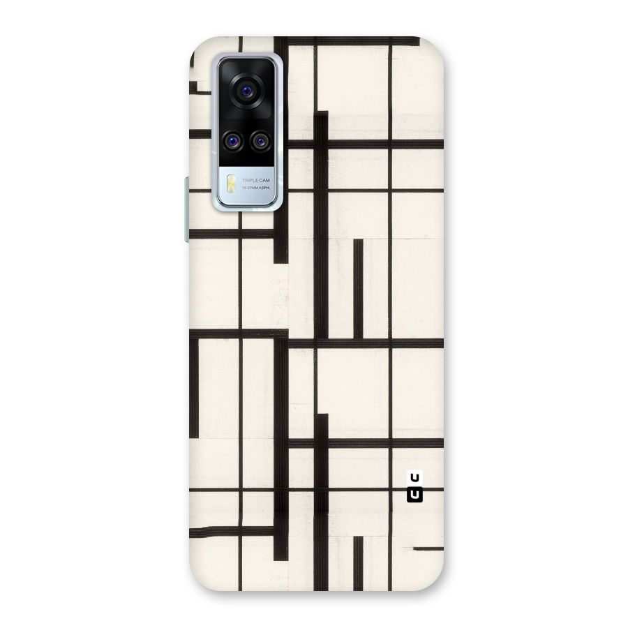 Black Unsymmetry Back Case for Vivo Y31
