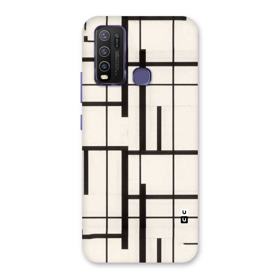 Black Unsymmetry Back Case for Vivo Y50