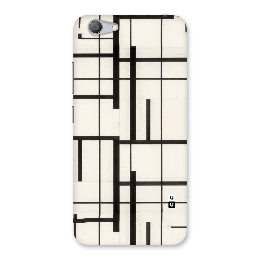 Black Unsymmetry Back Case for Vivo Y53