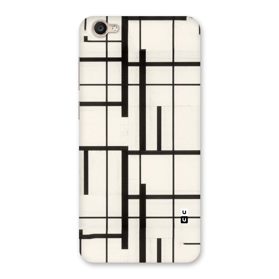 Black Unsymmetry Back Case for Vivo Y55s