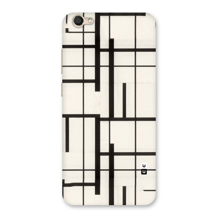 Black Unsymmetry Back Case for Vivo Y67