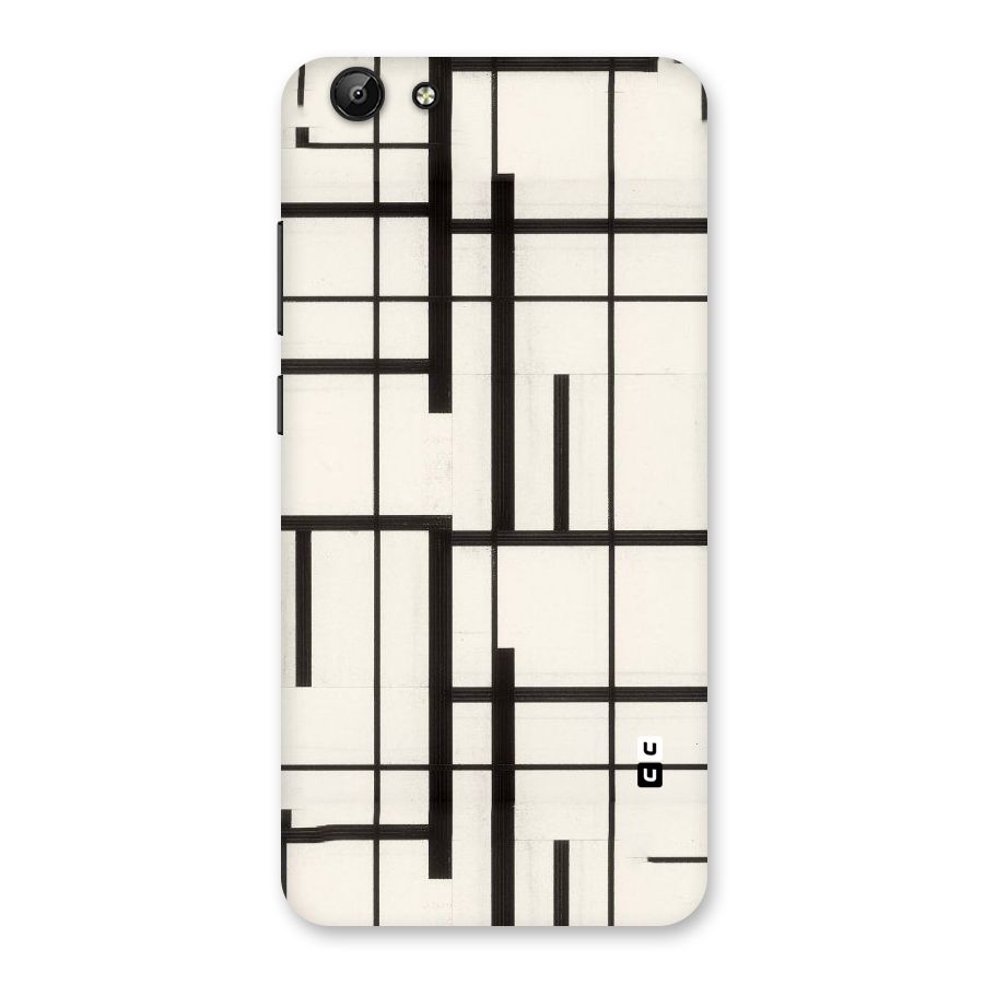 Black Unsymmetry Back Case for Vivo Y69