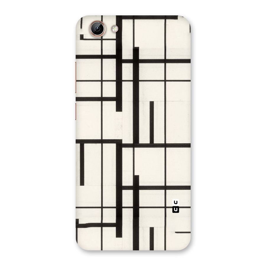 Black Unsymmetry Back Case for Vivo Y71