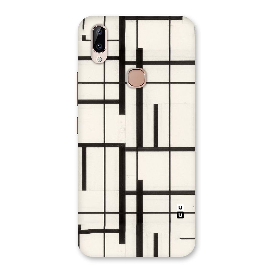 Black Unsymmetry Back Case for Vivo Y83 Pro