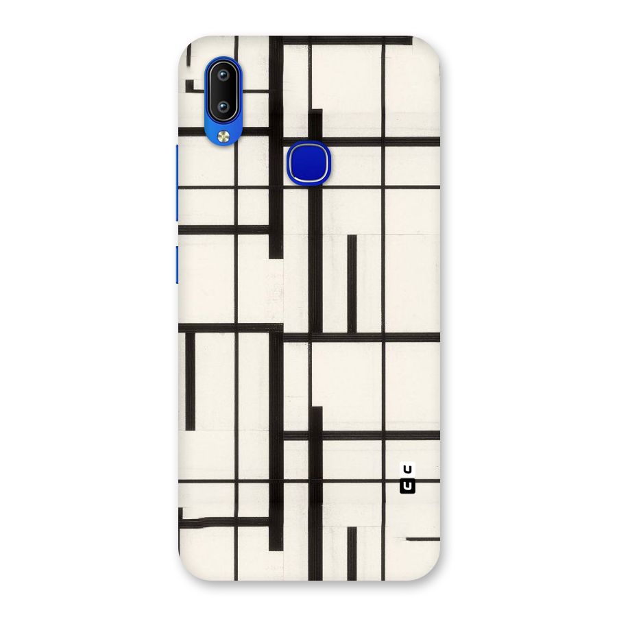 Black Unsymmetry Back Case for Vivo Y91