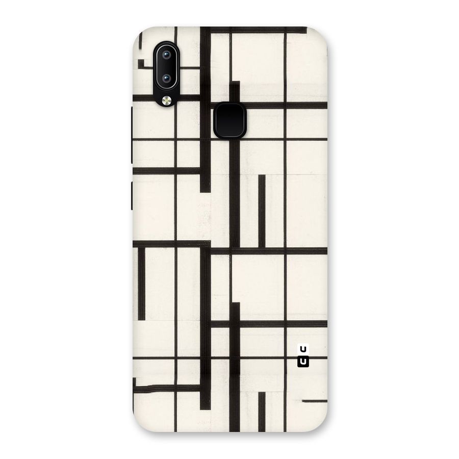 Black Unsymmetry Back Case for Vivo Y93