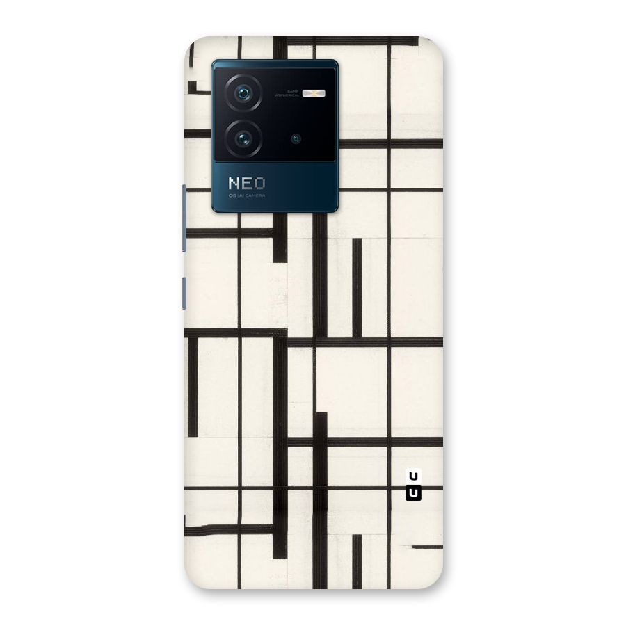 Black Unsymmetry Back Case for Vivo iQOO Neo 6 5G