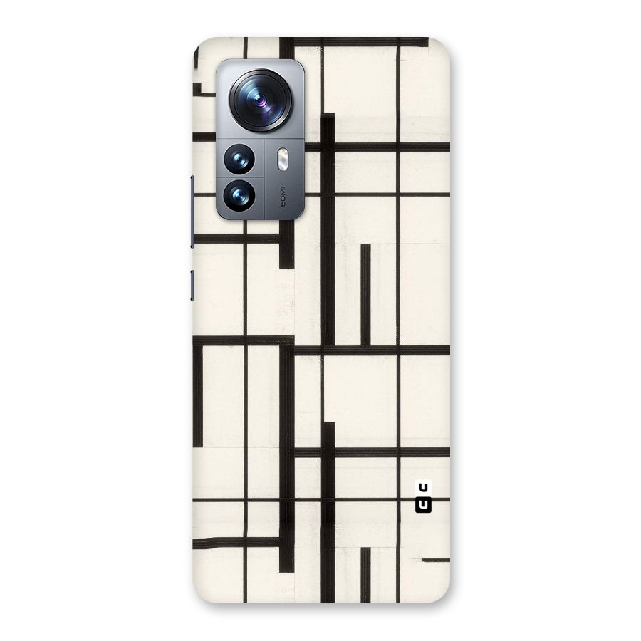 Black Unsymmetry Back Case for Xiaomi 12 Pro