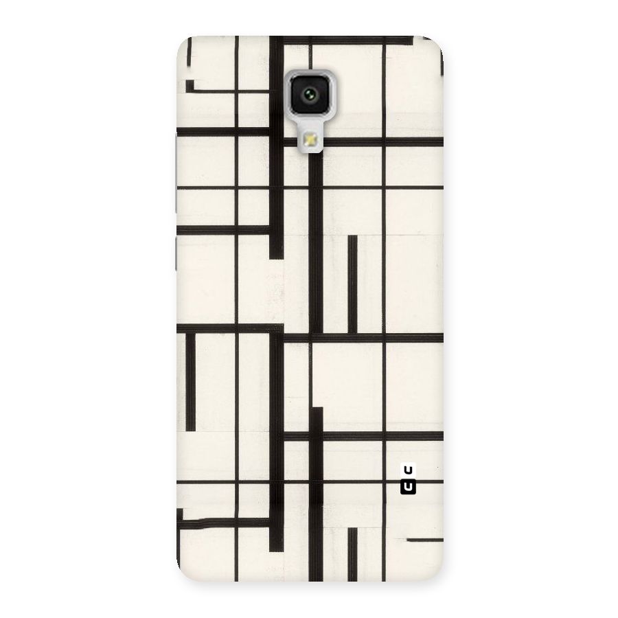 Black Unsymmetry Back Case for Xiaomi Mi 4