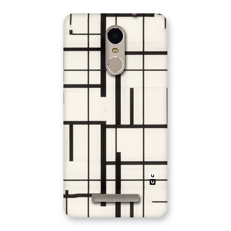 Black Unsymmetry Back Case for Xiaomi Redmi Note 3