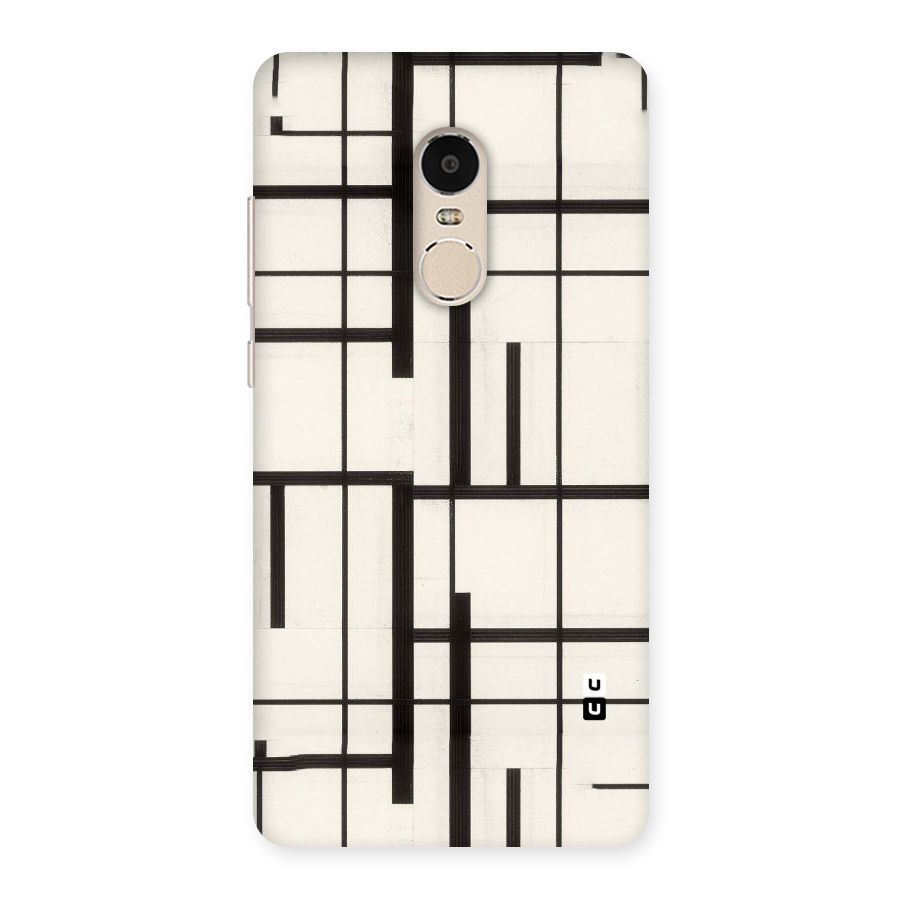 Black Unsymmetry Back Case for Xiaomi Redmi Note 4