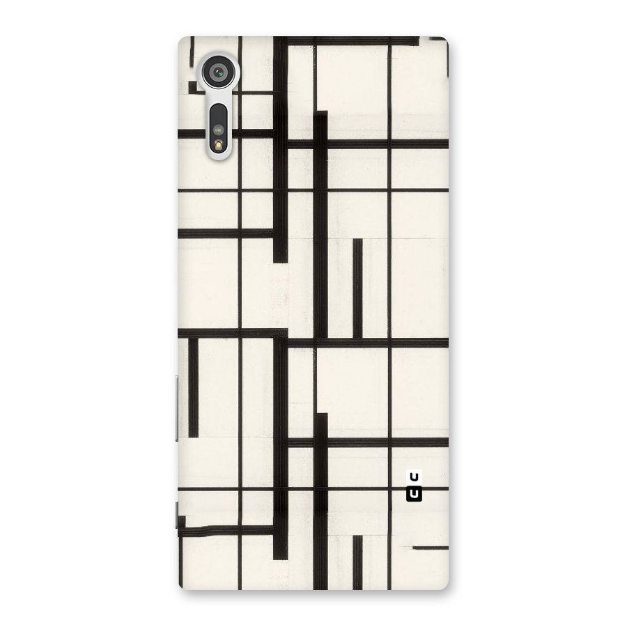 Black Unsymmetry Back Case for Xperia XZ