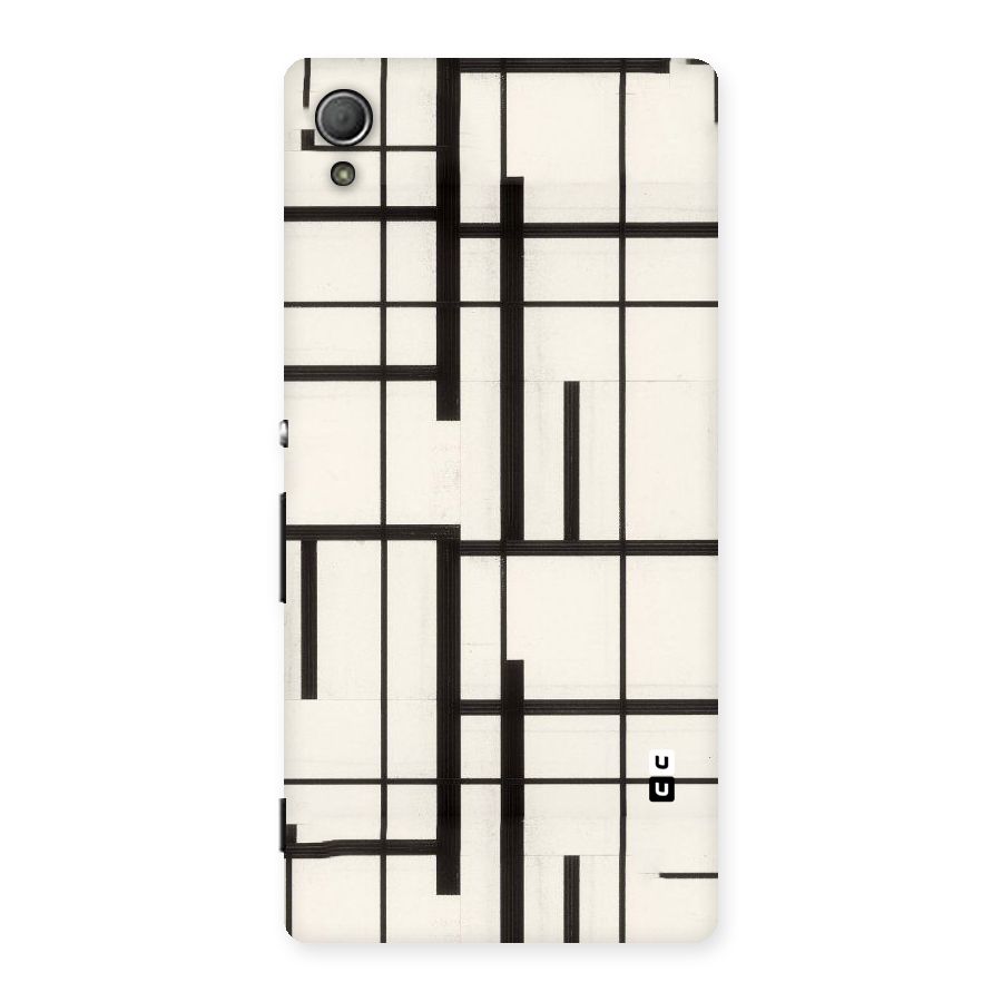 Black Unsymmetry Back Case for Xperia Z4