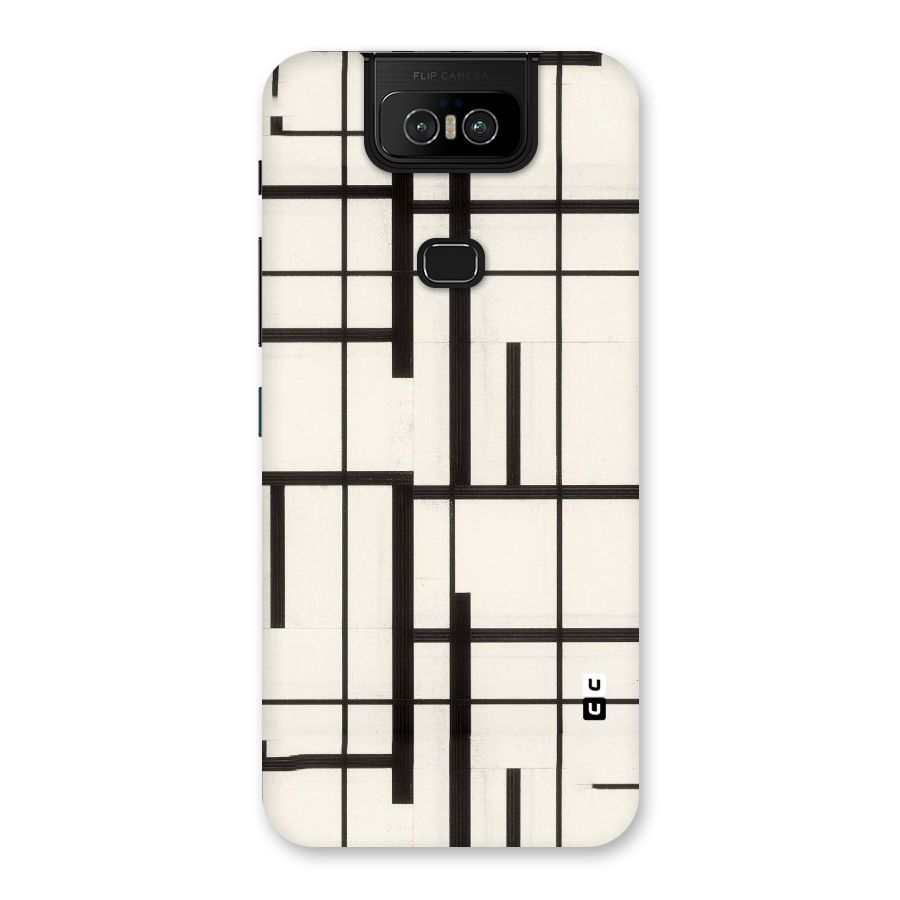 Black Unsymmetry Back Case for Zenfone 6z