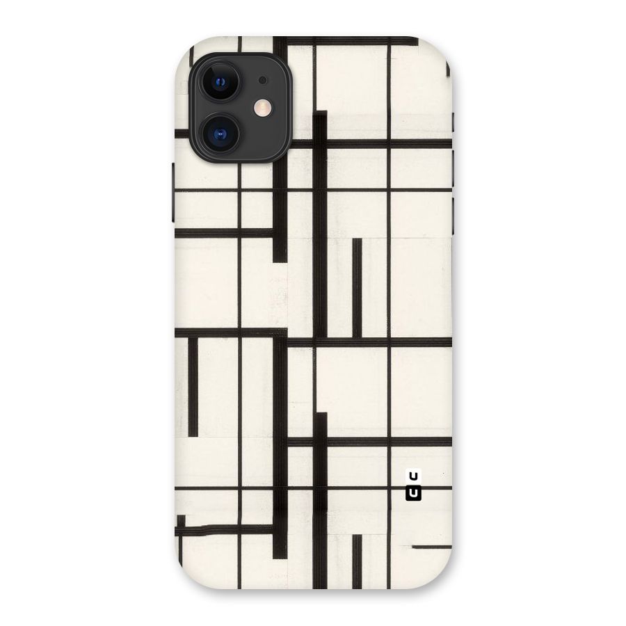 Black Unsymmetry Back Case for iPhone 11