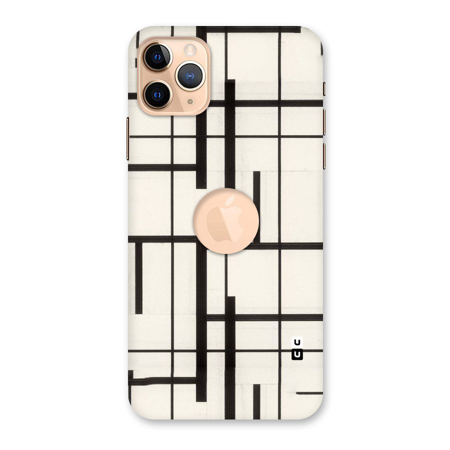 Black Unsymmetry Back Case for iPhone 11 Pro Max Logo Cut