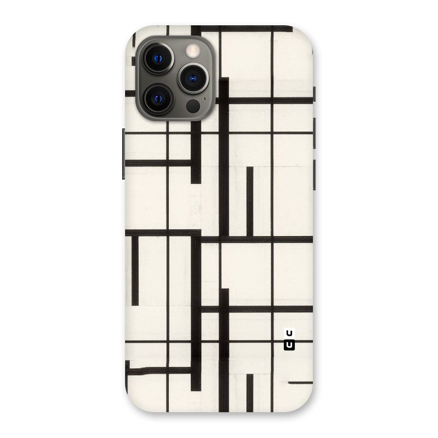 Black Unsymmetry Back Case for iPhone 12 Pro Max