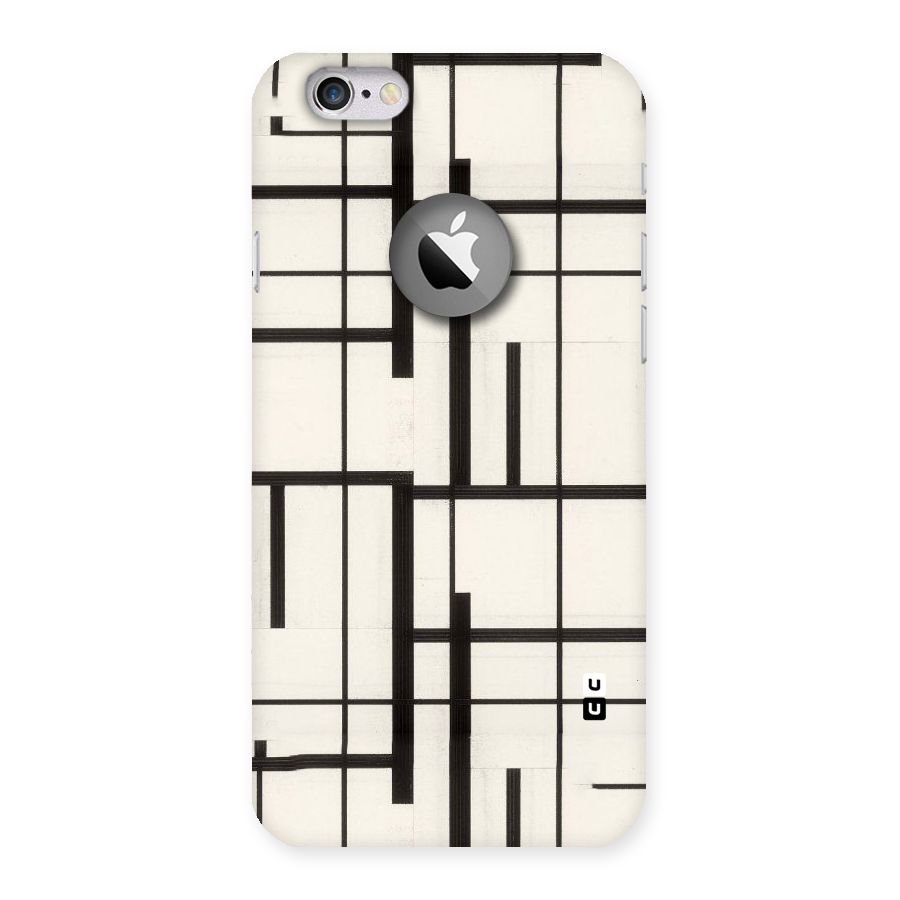 Black Unsymmetry Back Case for iPhone 6 Logo Cut