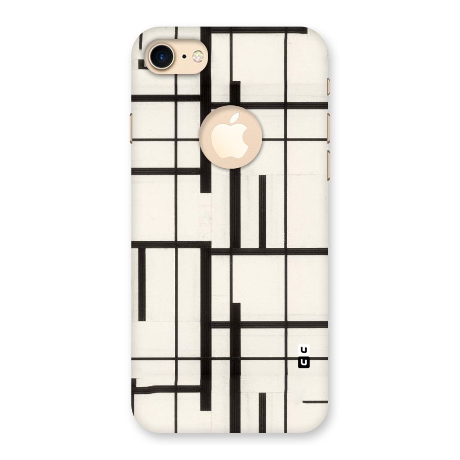 Black Unsymmetry Back Case for iPhone 7 Logo Cut