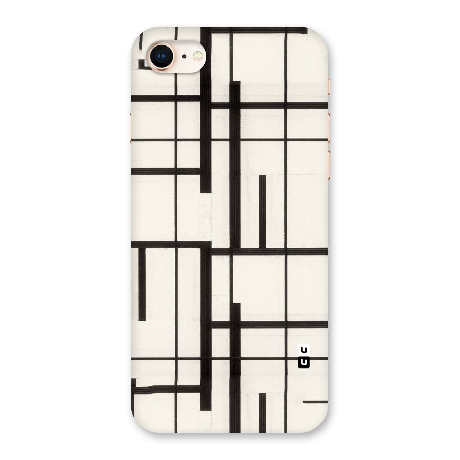 Black Unsymmetry Back Case for iPhone 8