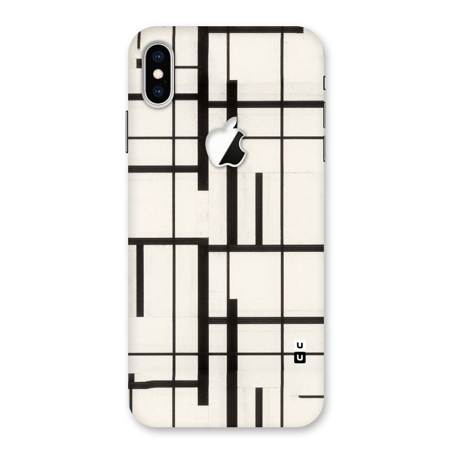 Black Unsymmetry Back Case for iPhone XS Max Apple Cut