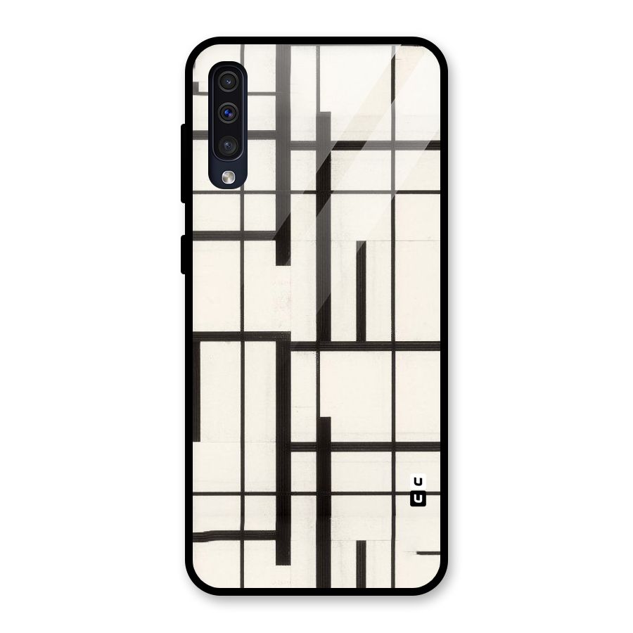 Black Unsymmetry Glass Back Case for Galaxy A30s
