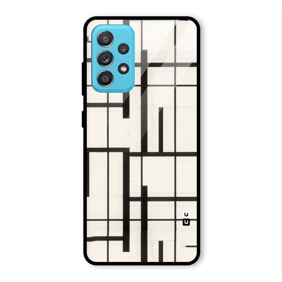 Black Unsymmetry Glass Back Case for Galaxy A52