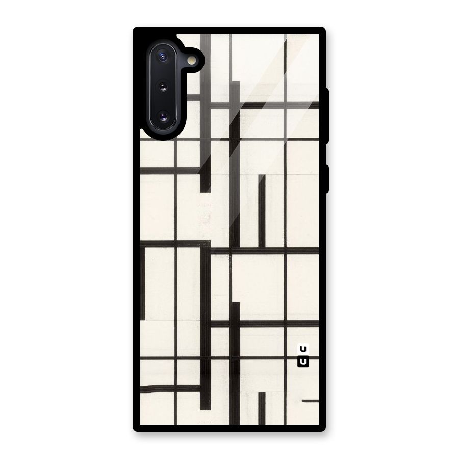 Black Unsymmetry Glass Back Case for Galaxy Note 10