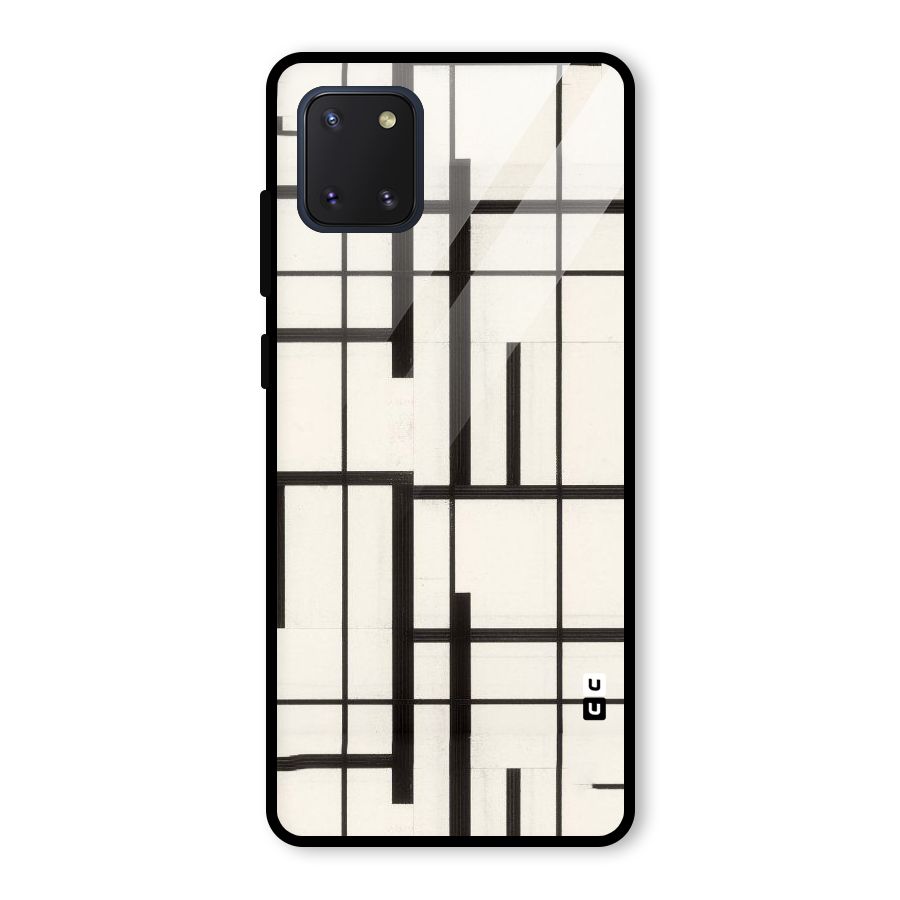Black Unsymmetry Glass Back Case for Galaxy Note 10 Lite