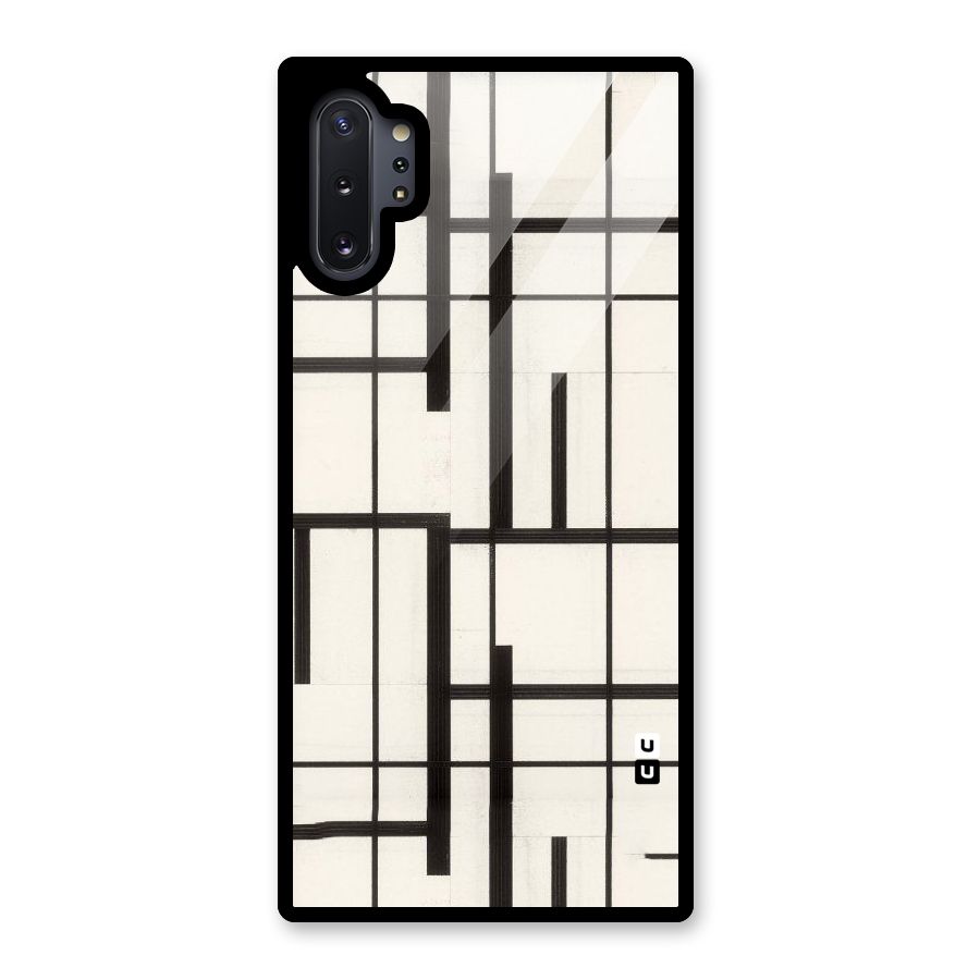 Black Unsymmetry Glass Back Case for Galaxy Note 10 Plus