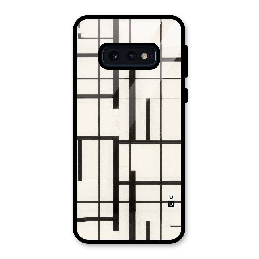Black Unsymmetry Glass Back Case for Galaxy S10e