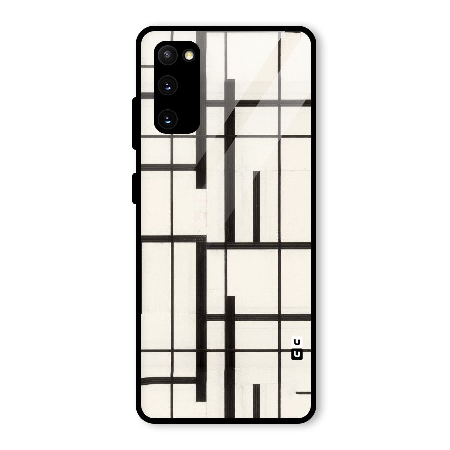 Black Unsymmetry Glass Back Case for Galaxy S20 FE 5G