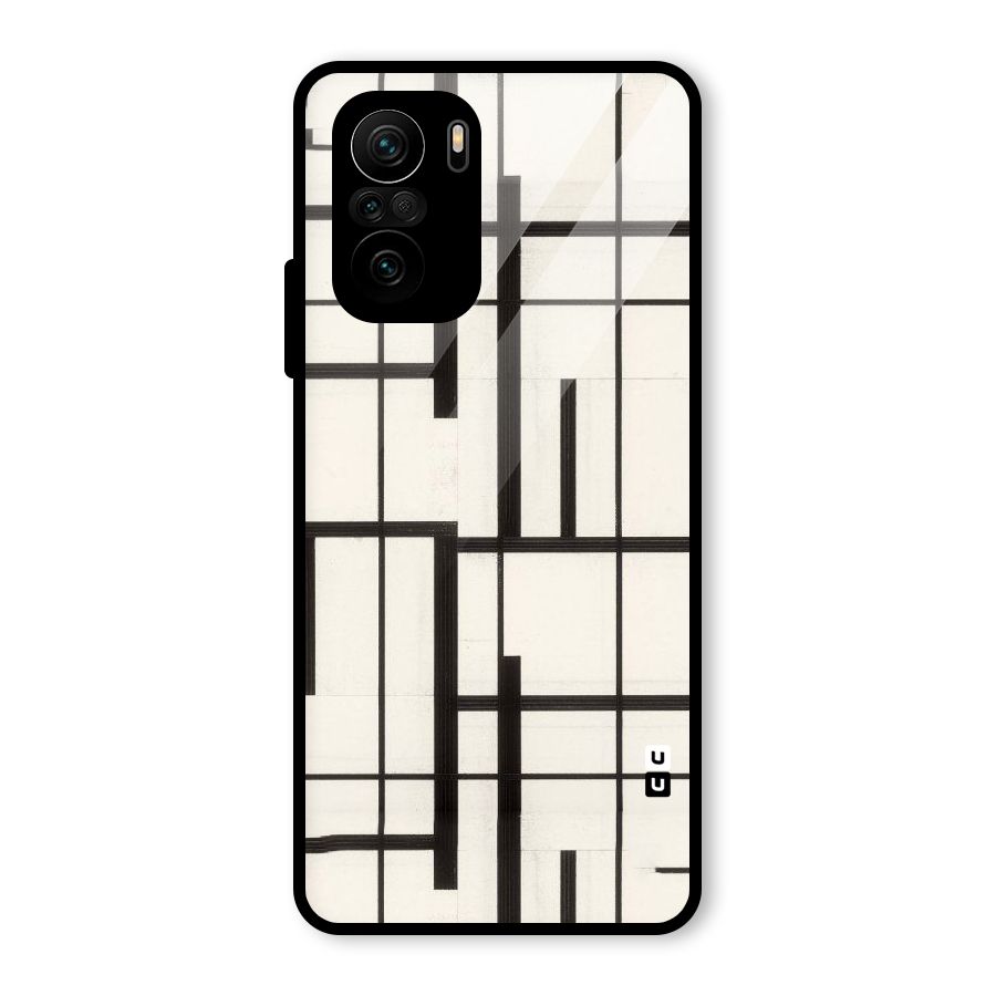Black Unsymmetry Glass Back Case for Mi 11X Pro
