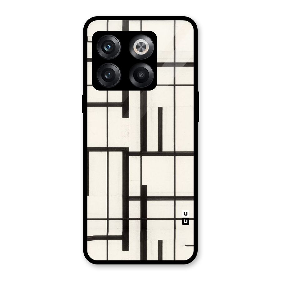 Black Unsymmetry Glass Back Case for OnePlus 10T