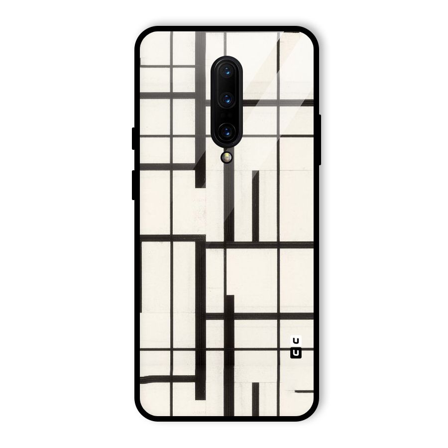 Black Unsymmetry Glass Back Case for OnePlus 7 Pro