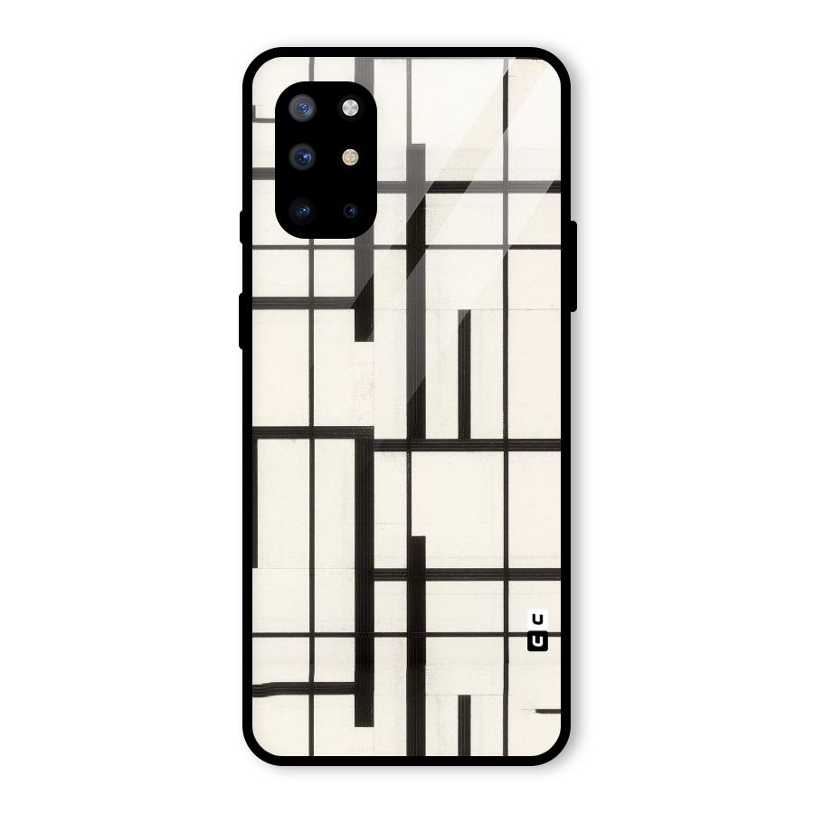 Black Unsymmetry Glass Back Case for OnePlus 8T
